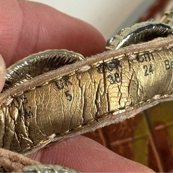 Sam Edelman Gracelyn Thong Flip Flops Yellow Rhinestones 8 - Picture 6 of 7